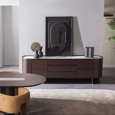 Szenvedély tálalószekrény 240 cm sötétbarna