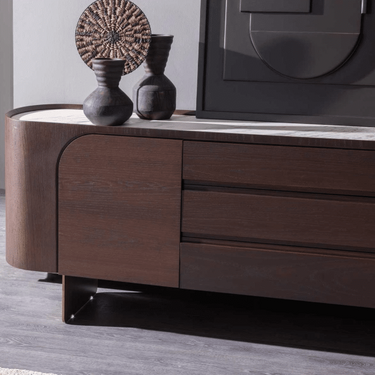 Szenvedély tálalószekrény 240 cm sötétbarna