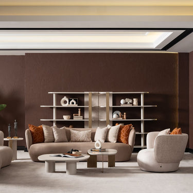 Porto könyvespolc bézs