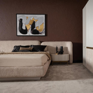 Porto franciaágy 180x200 bézs (matrac nélkül)