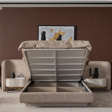 Porto franciaágy 180x200 bézs (matrac nélkül)