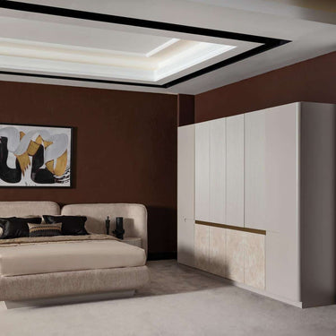 Porto 6 ajtós gardróbszekrény bézs