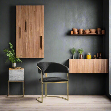 Royal Lüx étkezőszék fekete-arany