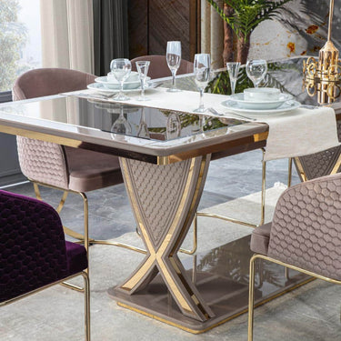 Lexus étkezőasztal krémszínű 200 cm (kiállított)