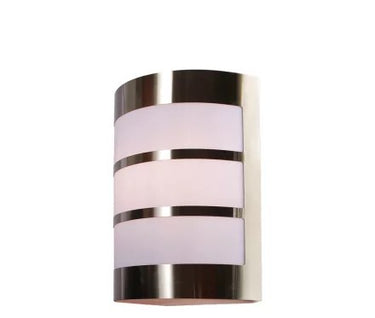 Kültéri fali lámpa 1xE27 max.11w IP44 króm/fehér 165x90x210mm 5év