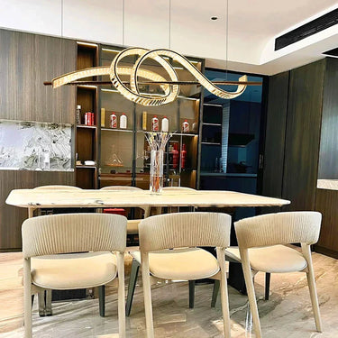 Baby csavart mennyezeti lámpa 120 cm arany-kristály (kiállított)