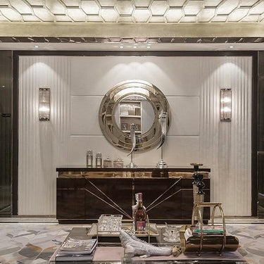 Karla fali tükör ezüst