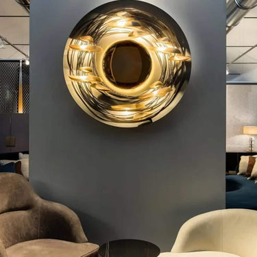 Art Gitta Sunny kerek fali lámpa arany (több méretben)