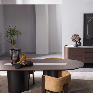 Szenvedély étkezőasztal 230 cm sötétbarna