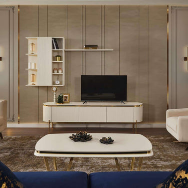 Tesla dohányzóasztal fehér