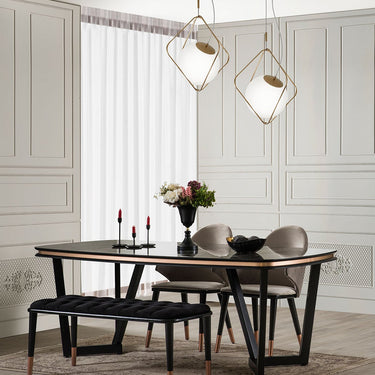 TESLA Black étkezőasztal több méretben