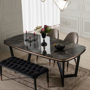 TESLA Black étkezőasztal több méretben