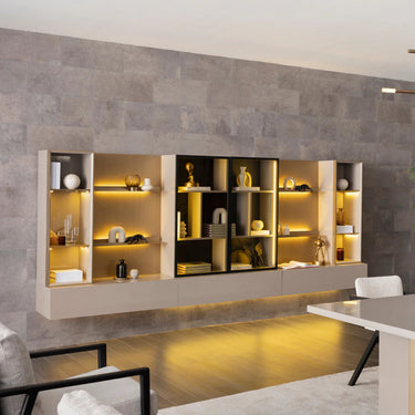 Eva könyvespolc bézs