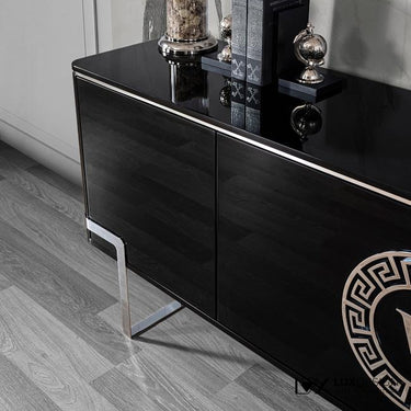 Versace tálalószekrény 220 cm fekete (kiállított)