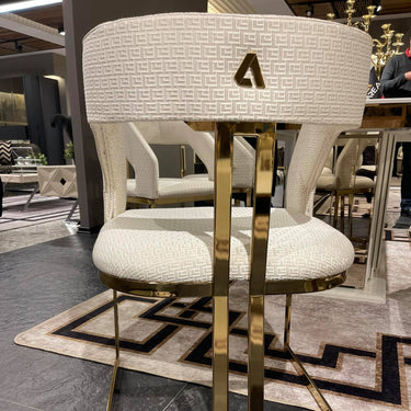 Vegas étkezőszék fehér-arany