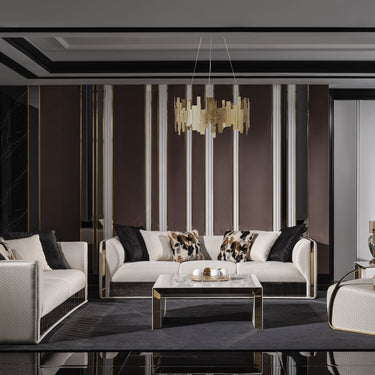 Vegas 3 személyes kanapé fehér