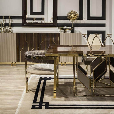 Vitra étkezőasztal sötétbarna 208 cm (kiállított)