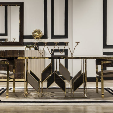 Vitra étkezőasztal sötétbarna 208 cm (kiállított)