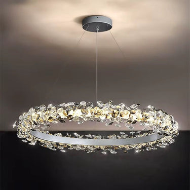 ASTRA  króm gyűrűs függőlámpa 75 cm