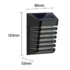 Solar fali lámpa 5V 0.3w 30lm 3000k IP65 fekete 120x120x90mm