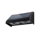 Solar fali lámpa 5V 0.8w 30lm 6500k IP65 fekete 142x80x73mm