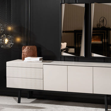 Montella tálalószekrény 221 cm fehér