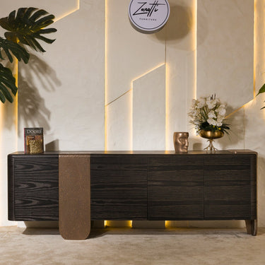 ATHINA tálalószekrény sötét dió