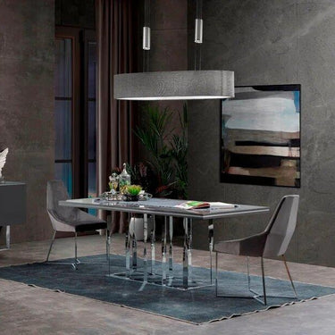 Zen étkezőasztal sötétszürke 200 cm