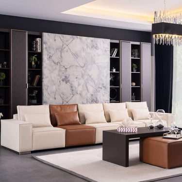 Zara kanapé összeállítás krém szövet-tevebőr kárpit