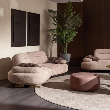 ALYA 3 személyes kanapé homokszín