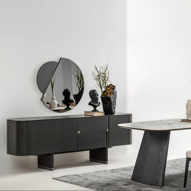 DELTA tálalószekrény antracit tölgy 220 cm