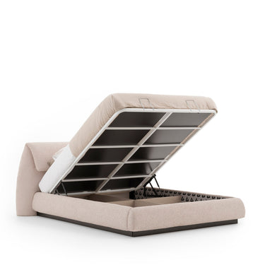 BELIZE franciaágy ágyneműtartóval bézs (több méretben)