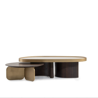 LE MANS dohányzóasztal  fából sötétbarna