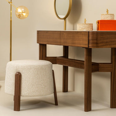 Atlas puff 45 cm bézs