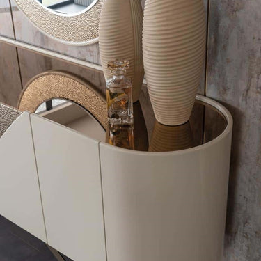 Aura komód 212 cm krém