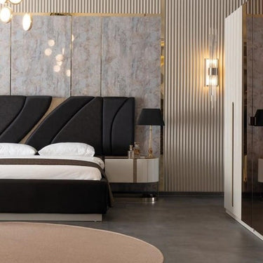 Aura franciaágy krém-bronz