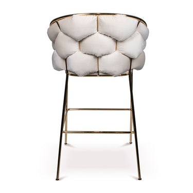 Balon bárszék krém-arany