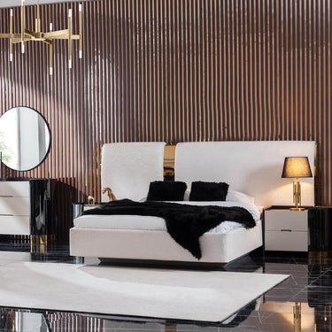 Octo franciaágy keret 180x200 cm krém (matrac nélkül)