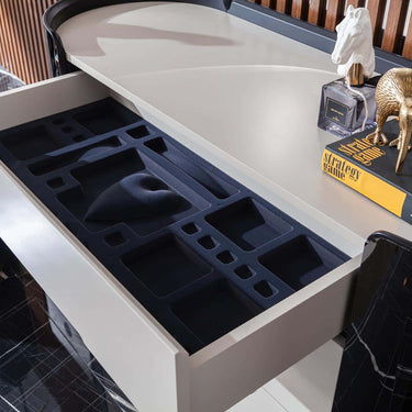 Octo fésülködőszekrény krém-arany