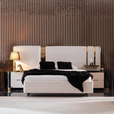 Octo éjjeliszekrény krém-arany