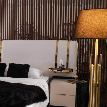 Octo éjjeliszekrény krém-arany