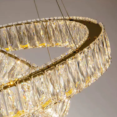 BELLA függőlámpa 2 gyűrűs arany, 40-60 cm