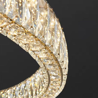 BELLA függőlámpa 2 gyűrűs arany, 40-60 cm