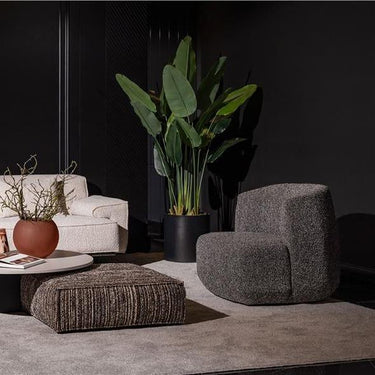 Montella puff 80 cm barna