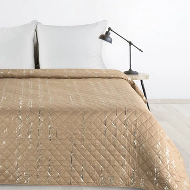 Blink mikroszálas ágytakaró ezüst fényű mintával Bézs 200x220 cm