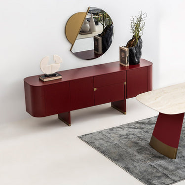 DELTA TV szekrény bordó