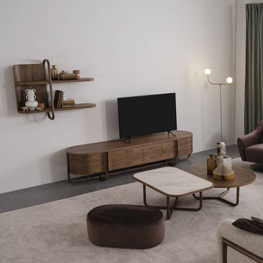 Capella fali polc sötétbarna