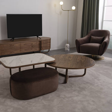 Capella puff 80 cm sötétbarna