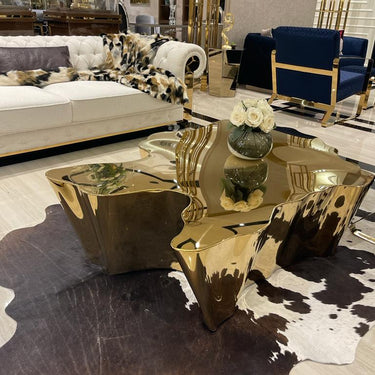 Cila medium dohányzóasztal arany (kiállított)