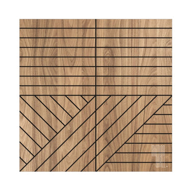 Falipanel Diagonale NUT 60 x 60 cm
